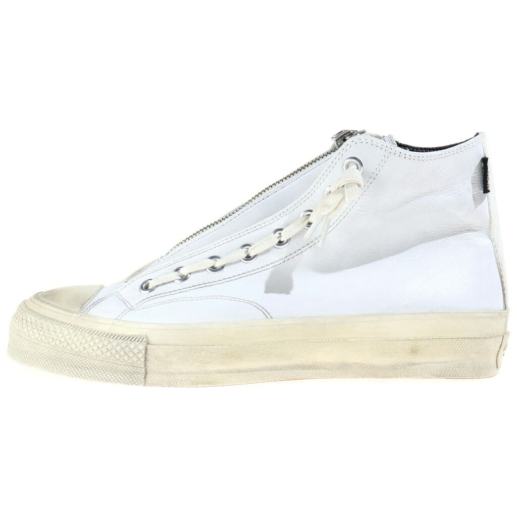 nonnative(ノンネイティブ) 24AW DWELLER TRAINER HI COW LEATHER WITH GORE-TEX by SPINGLE MOVE スピングルムーブ ゴアテックス カウレザー ハイカットスニーカー ホワイト NN-F4501