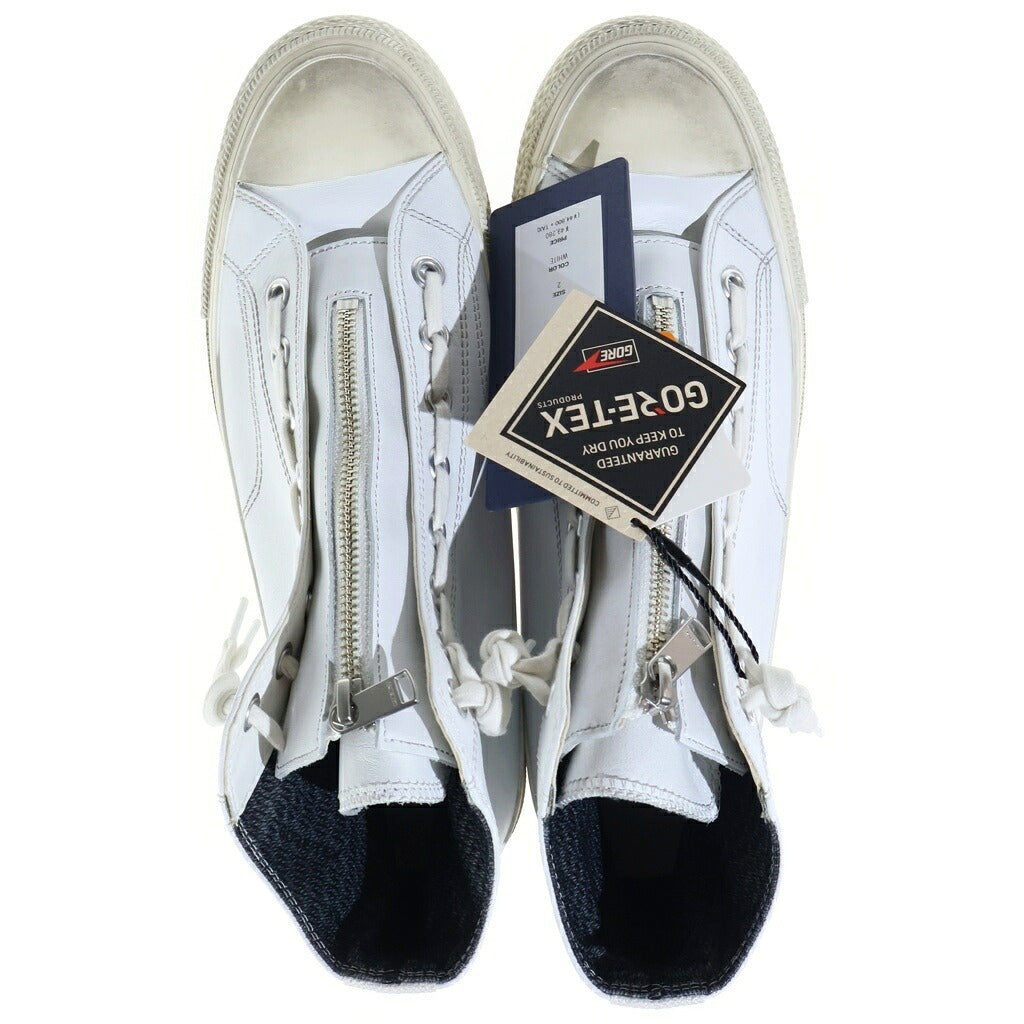 nonnative(ノンネイティブ) 24AW DWELLER TRAINER HI COW LEATHER WITH GORE-TEX by SPINGLE MOVE スピングルムーブ ゴアテックス カウレザー ハイカットスニーカー ホワイト NN-F4501