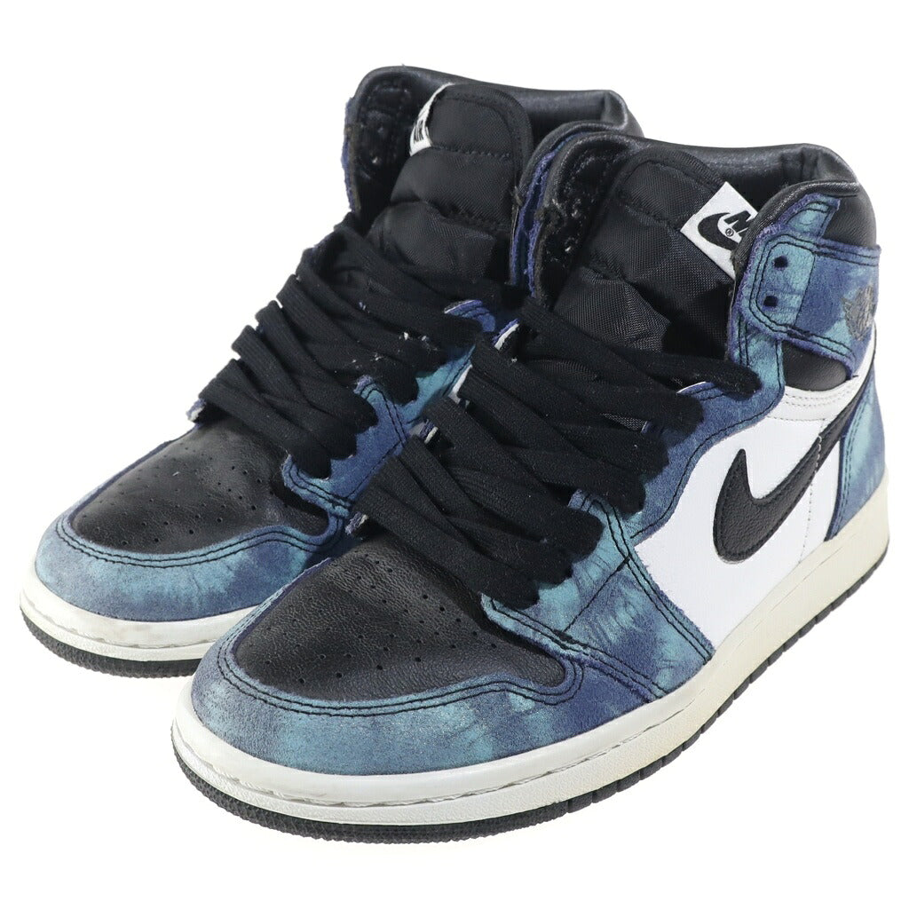 NIKE(ナイキ) WMNS AIR JORDAN 1 HIGH OG TIE-DYE ウィメンズ エアジョーダン タイダイ ハイカットスニーカー ブルー US6/23cm CD0461-100