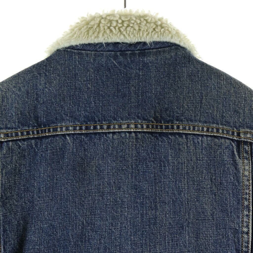 Marbles(マーブルズ) Denim Boa 3rd Jacket コンチョスナップボタン ロング デニムボアジャケット インディゴ MJK-A1706