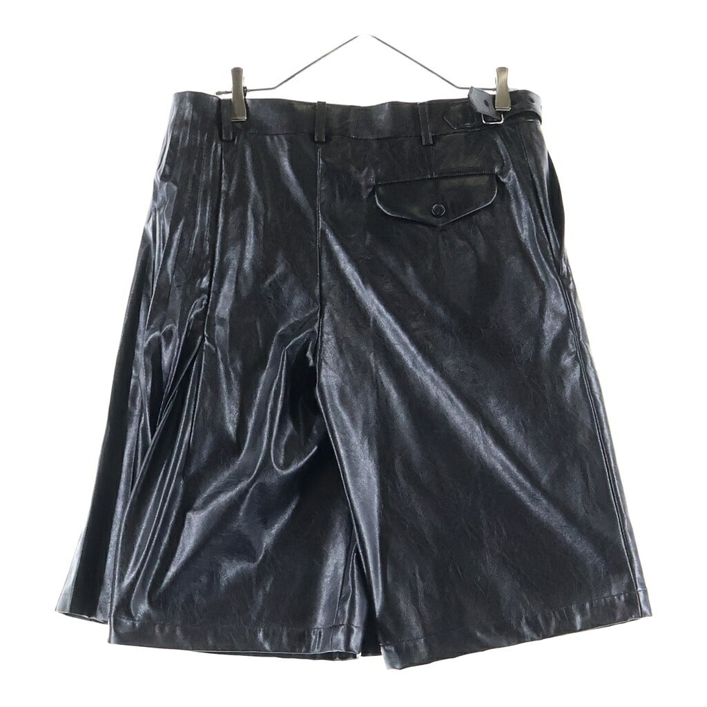COMME des GARCONS HOMME PLUS(コムデギャルソンオムプリュス) 24AW AD2024 ハイブリッドプリーツ メタリック ラップスカート ブラック PN-P049