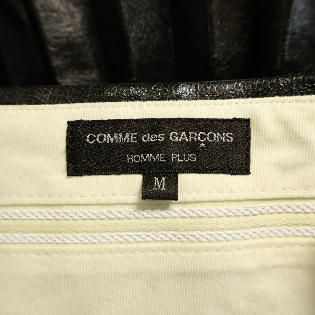 COMME des GARCONS HOMME PLUS(コムデギャルソンオムプリュス) 24AW AD2024 ハイブリッドプリーツ メタリック ラップスカート ブラック PN-P049