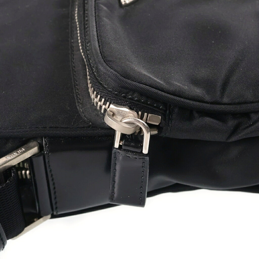PRADA(プラダ) トライアングルロゴ ナイロン ショルダーバッグ ブラック BT0169