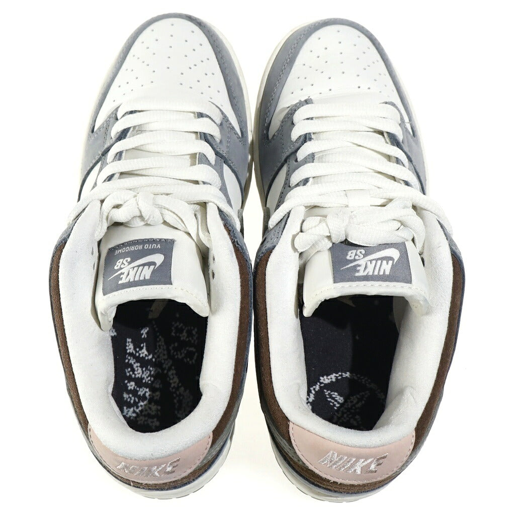 NIKE SB(ナイキエスビー) ×YUTO HORIGOME DUNK LOW PRO QS 堀米雄斗 ダンク プロ クイックストライク ローカットスニーカー ホワイト/グレー US7/25cm FQ1180-001