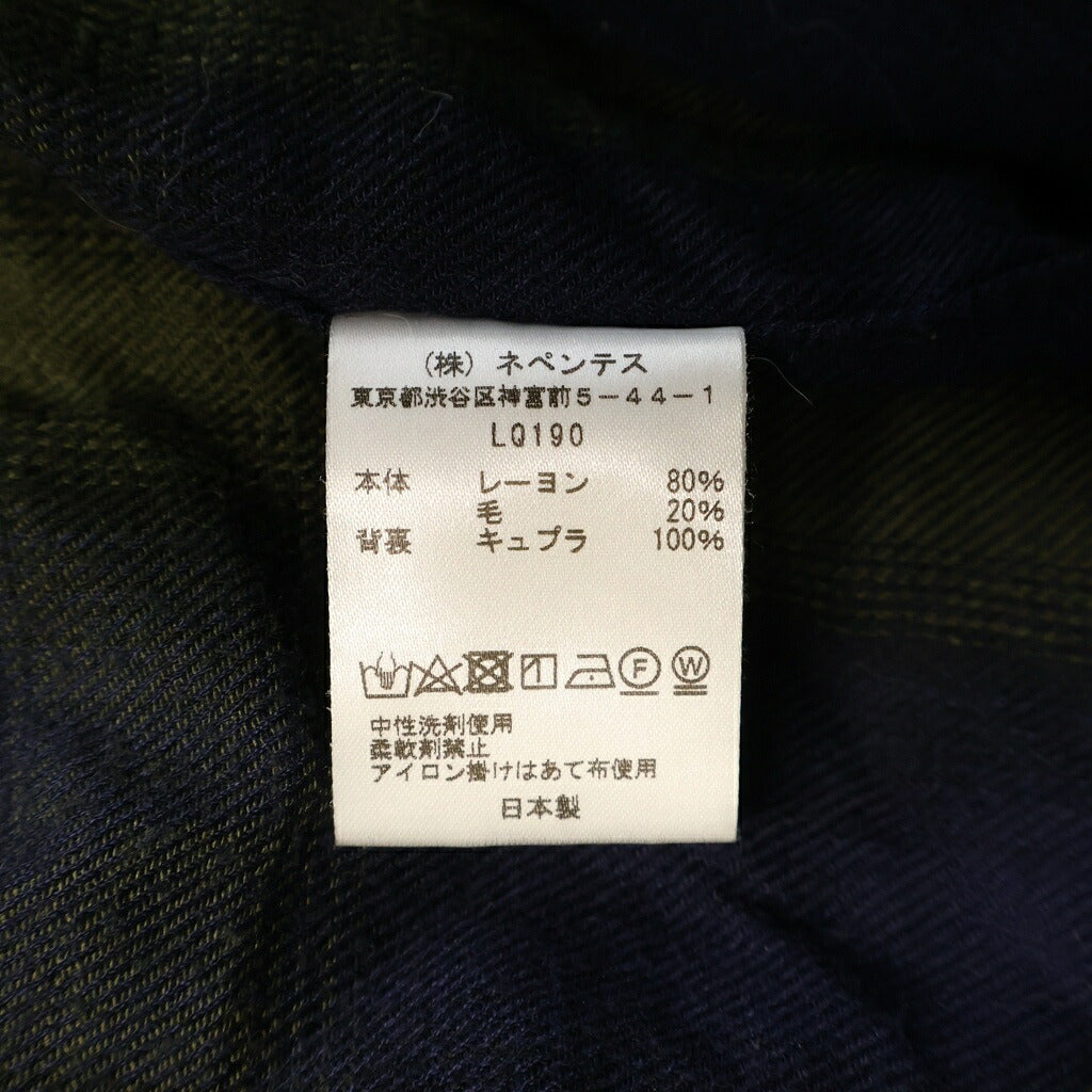 Needles(ニードルス) 22AW Classic Shirt レーヨン混 チェック 長袖クラシックシャツ マルチカラー LQ190