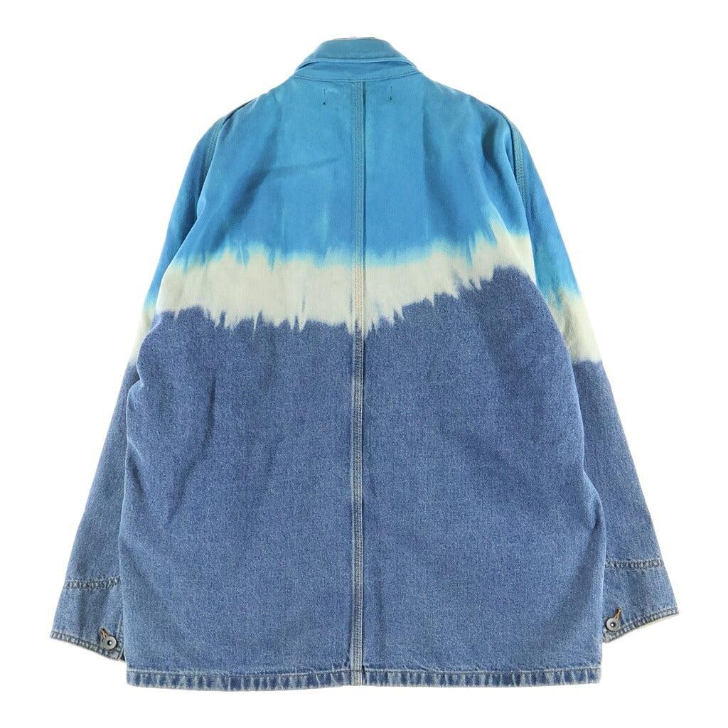 DAIRIKU(ダイリク) Biggie Non-Wash Cover All ビギー ノンウォッシュ ブリーチ デニムカバーオール ジャケット マルチ 19AW J-3
