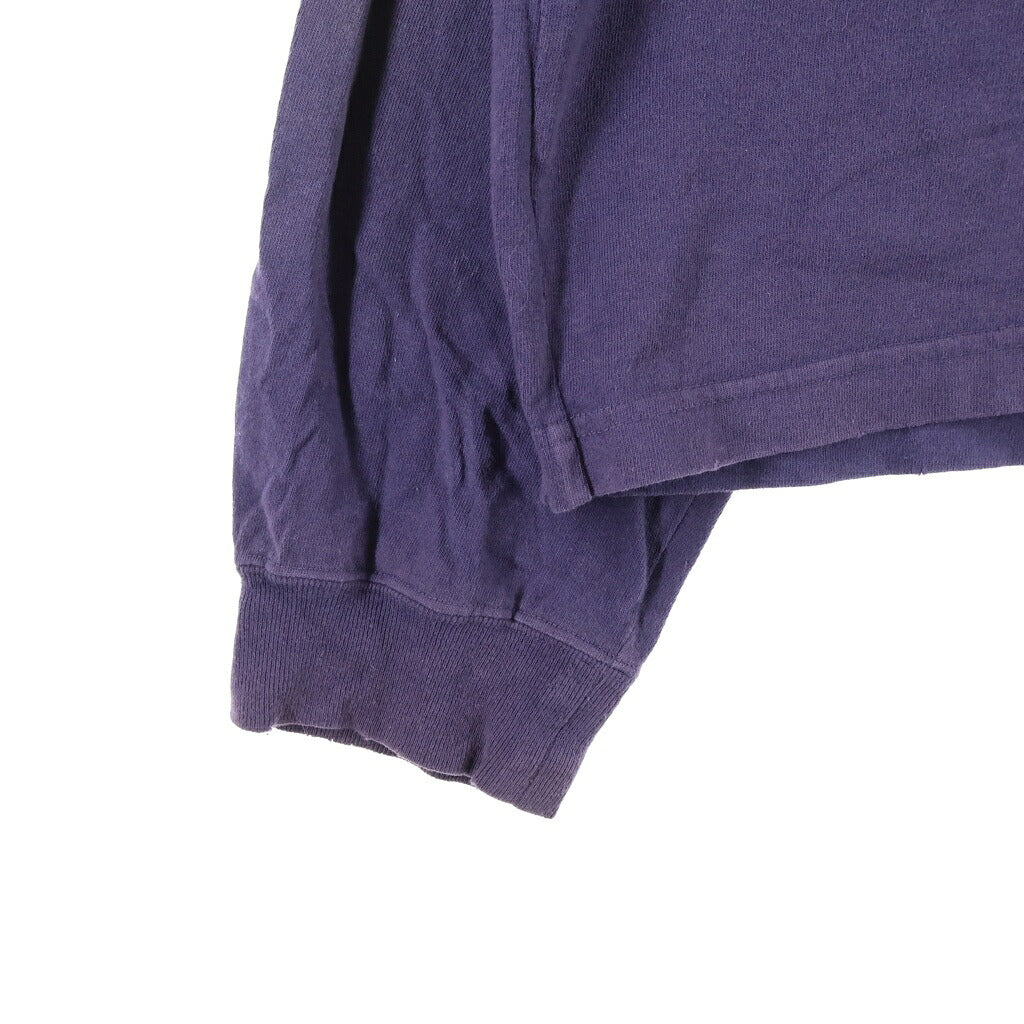 DAIRIKU(ダイリク) AMERICA Vintage Sunburn Tee アメリカ ヴィンテージ サンバーン加工 クルーネック長袖Tシャツ カットソー パープル 24SS C-4