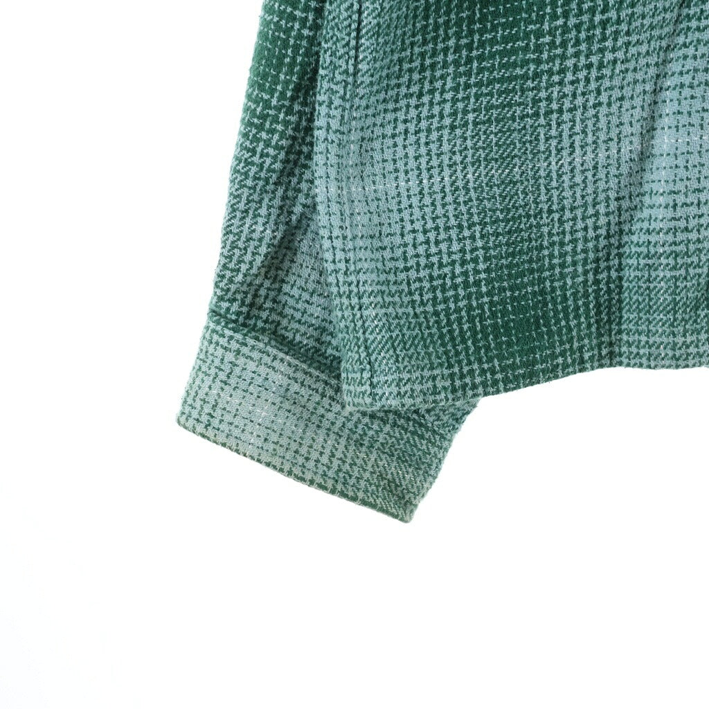 Palace Skateboards(パレススケートボーズ) 25AW GHOST ZIP SHIRT ゴースト チェック ジップアップ長袖シャツ グリーン
