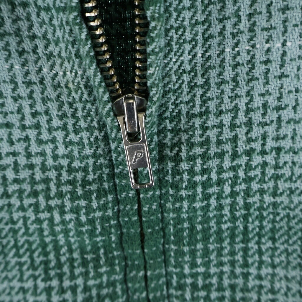 Palace Skateboards(パレススケートボーズ) 25AW GHOST ZIP SHIRT ゴースト チェック ジップアップ長袖シャツ グリーン