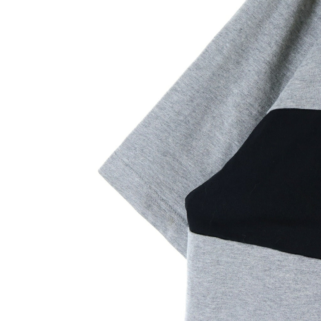 VETEMENTS(ヴェトモン) Horizontal Cut Up Logo Tee カットアップロゴ クルーネック半袖Tシャツ カットソー グレー