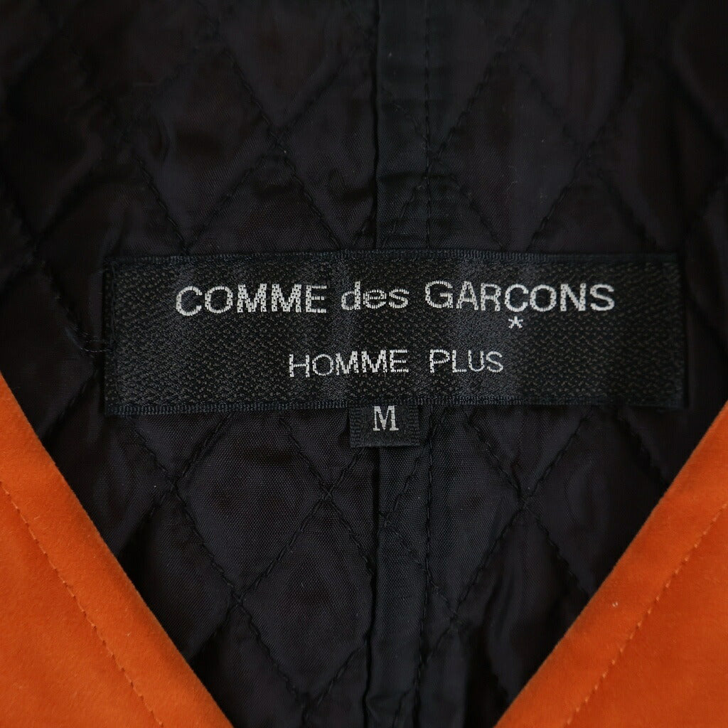COMME des GARCONS HOMME PLUS(コムデギャルソンオムプリュス) 96AW AD1996 キルティングライニング パファー ジップアップベスト オレンジ XV-01004M