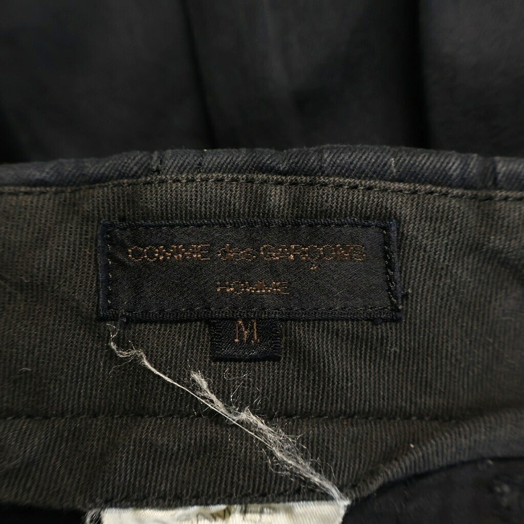 COMME des GARCONS HOMME(コムデギャルソンオム) 90-00S ARCHIVE SAMPLE アーカイブ 田中オム サンプル 2タックワイドパンツ ブラック
