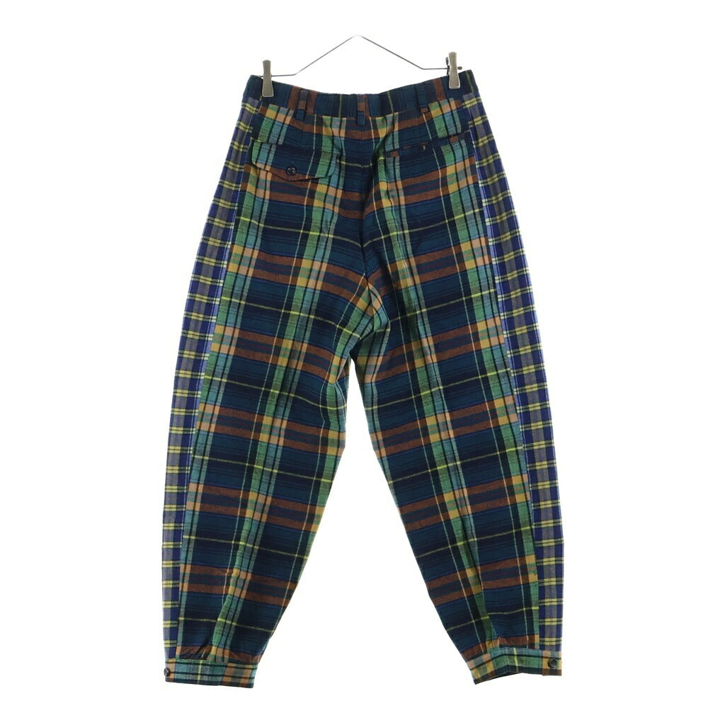 COMME des GARCONS HOMME PLUS(コムデギャルソンオムプリュス) ウール混 1タック チェック柄 スラックスパンツ マルチカラー XP-02003S