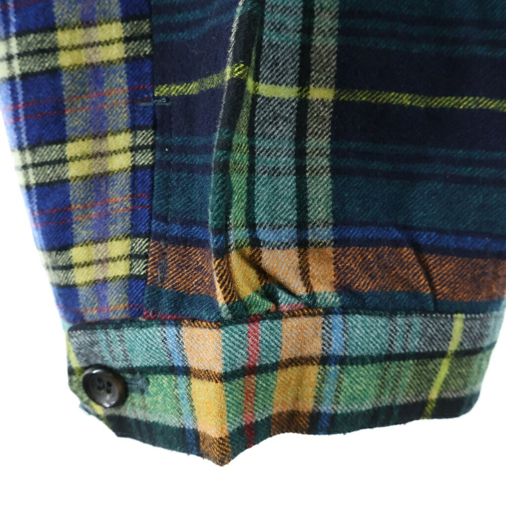 COMME des GARCONS HOMME PLUS(コムデギャルソンオムプリュス) ウール混 1タック チェック柄 スラックスパンツ マルチカラー XP-02003S