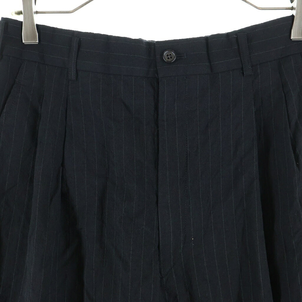 COMME des GARCONS HOMME(コムデギャルソンオム) 90-00S ARCHIVE SAMPLE アーカイブ 田中オム サンプル ストライプ ワイドパンツ ブラック/ホワイト