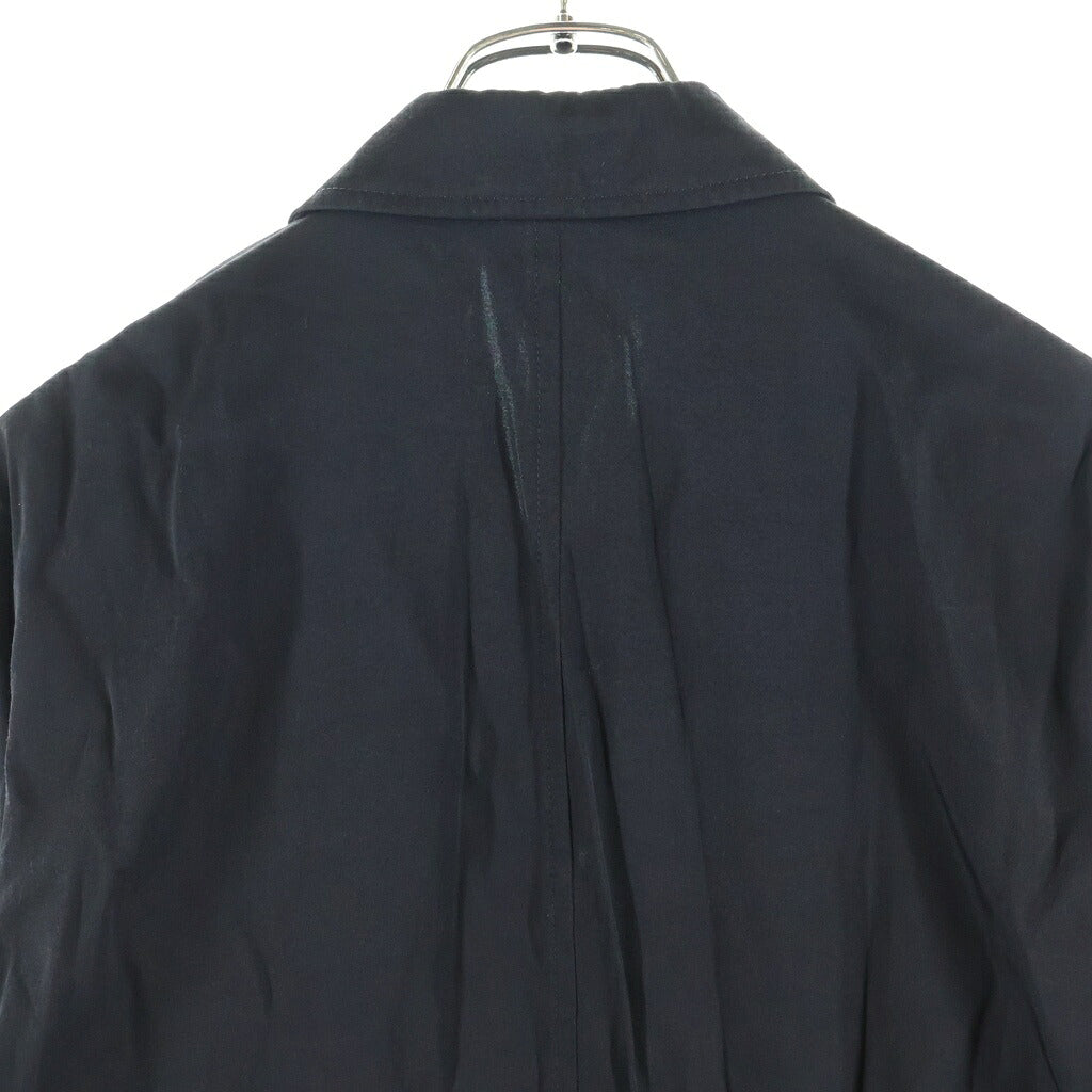 COMME des GARCONS HOMME PLUS(コムデギャルソンオムプリュス) 94SS AD1993 オープンカラー レーヨン混 ジップアップジャケット ブルゾン ブラック PJ-100520