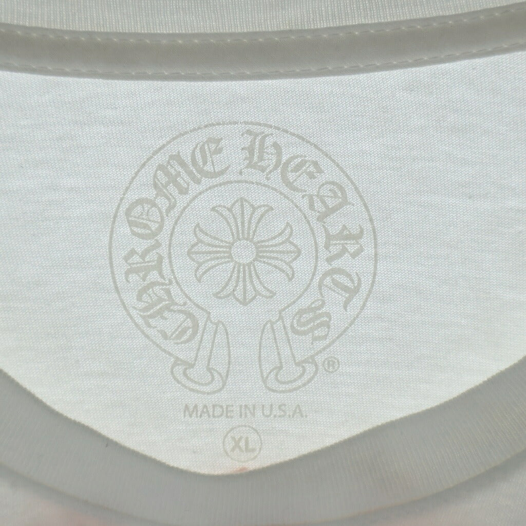CHROME HEARTS(クロムハーツ) ORANGE CEMETERY CROSS KING TACO LS TEE オレンジセメタリークロス キングタコ 長袖Tシャツ クルーネックカットソー ホワイト