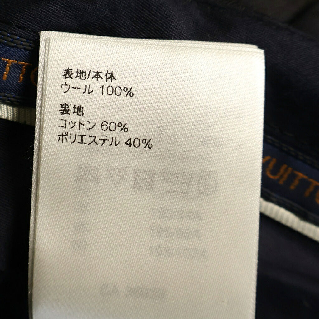 LOUIS VUITTON(ルイヴィトン) 23SS STRETCH WOOL SLACKS PANTS モノグラム ウール スラックスパンツ ネイビー RM231F MU3 HOFP8W
