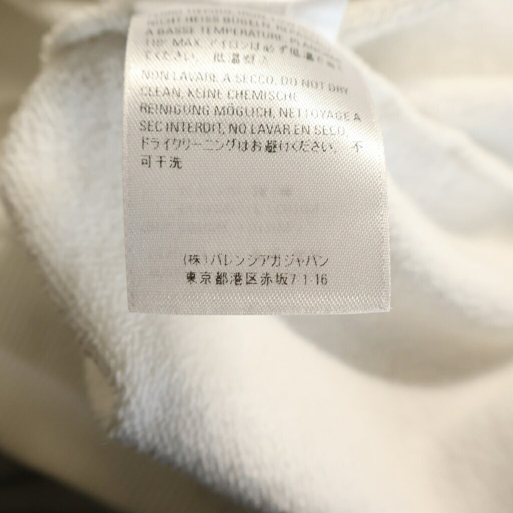 BALENCIAGA(バレンシアガ) 19SS バックロゴプリント プルオーバースウェットパーカー フーディー ホワイト 556143 TAV37