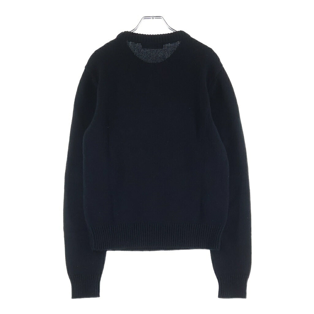 DOLCE & GABBANA(ドルチェアンドガッバーナ) KING キング カシミヤウール クルーネックニットセーター ブラック GR107K F89BV