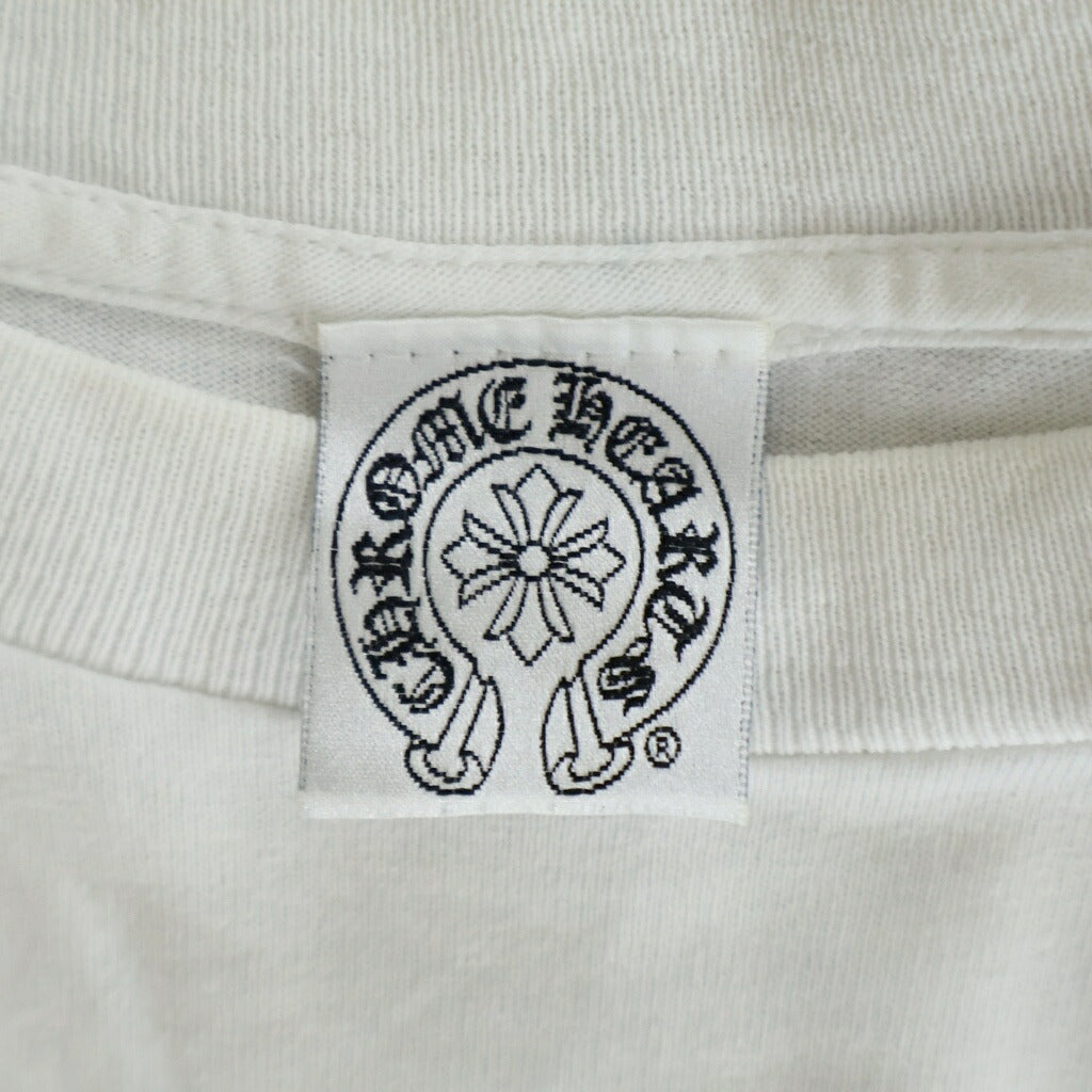 CHROME HEARTS(クロムハーツ) OLD CEMETERY CROSS S/S TEE オールド バックセメタリークロスプリント クルーネック 半袖Tシャツ カットソー ホワイト