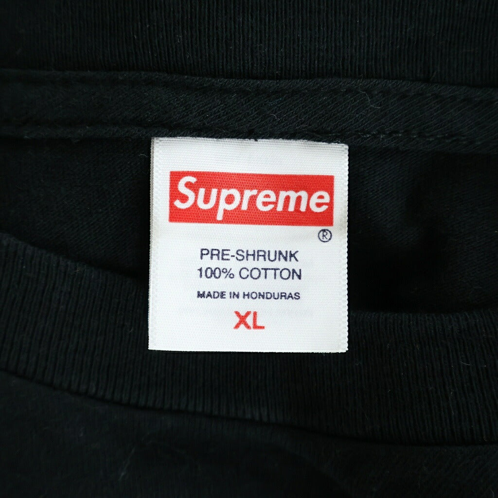 SUPREME(シュプリーム) 25SS ×CASTELLI SpongeBob L/S Tee カステリ スポンジボブプリント クルーネック長袖Tシャツ ロングスリーブカットソー ブラック
