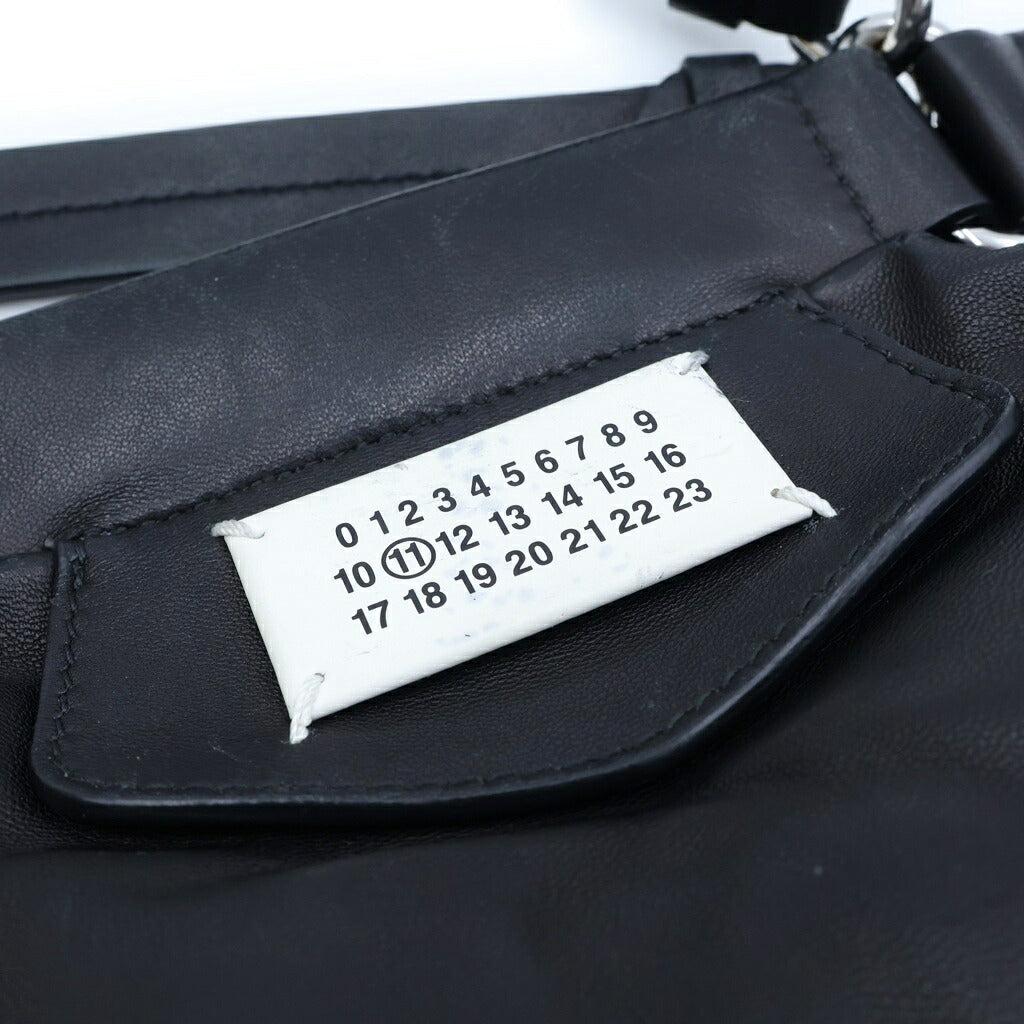 Maison Margiela(メゾンマルジェラ) GLAM SLAM グラムスラム ラムナッパレザー 2WAY ハンドバッグ ショルダーバッグ ブラック S56WC0126
