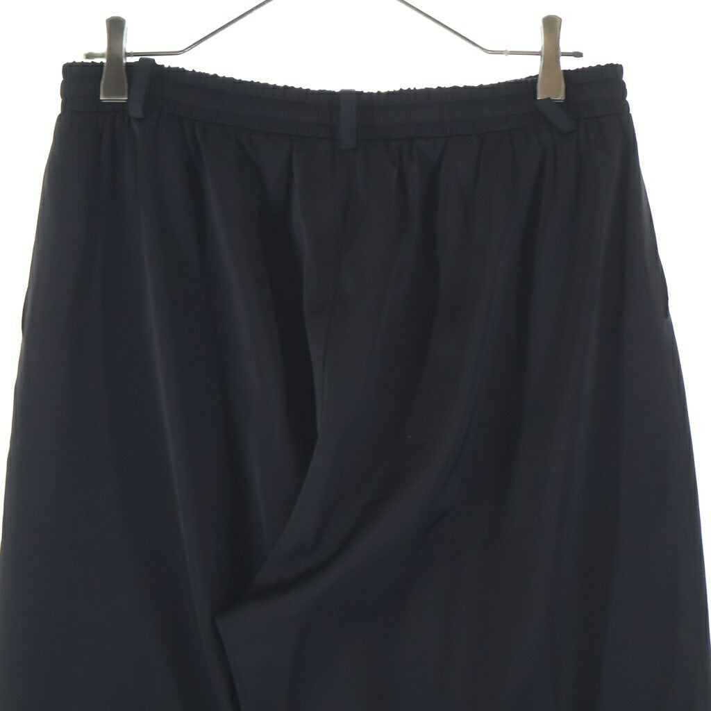 LAST NEST(ラスト ネスト) 24SS SATIN PAJAMA PANTS サテン パジャマパンツ サイドロゴ イージーパンツ ブラック