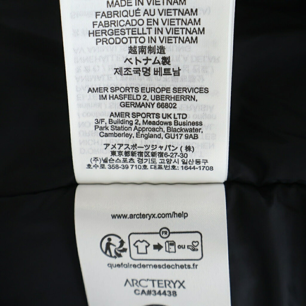 ARC'TERYX(アークテリクス) Therme Down Jacket M サーミー フーデッドダウンジャケット ブラック X000009915