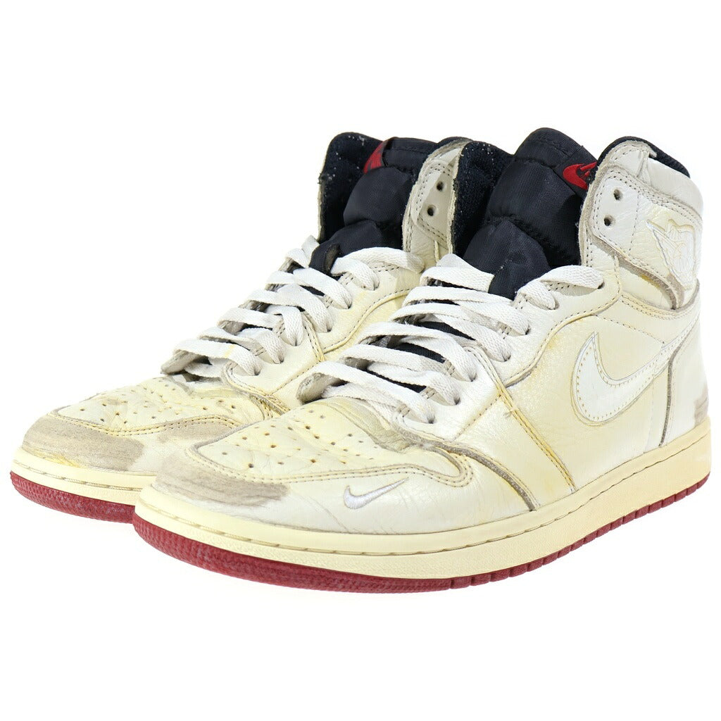NIKE(ナイキ) ×NIGEL SYLVESTER AIR JORDAN1 RETRO HIGH OG NRG ナイジェルシルベスター エアジョーダン1 レトロ ハイカットスニーカー アイボリー US10.5/28.5cm BV1803‐106 BV1803-106