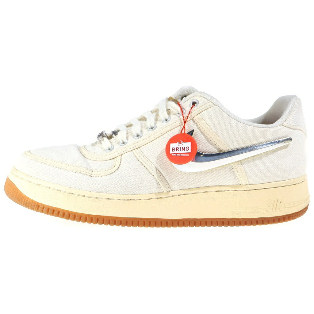 NIKE(ナイキ) ×TRAVIS SCOTT NIKE AIR FORCE 1 LOW SAIL トラヴィススコット エアフォース1 セイル ローカットスニーカー アイボリー US11/29cm AQ4211-101