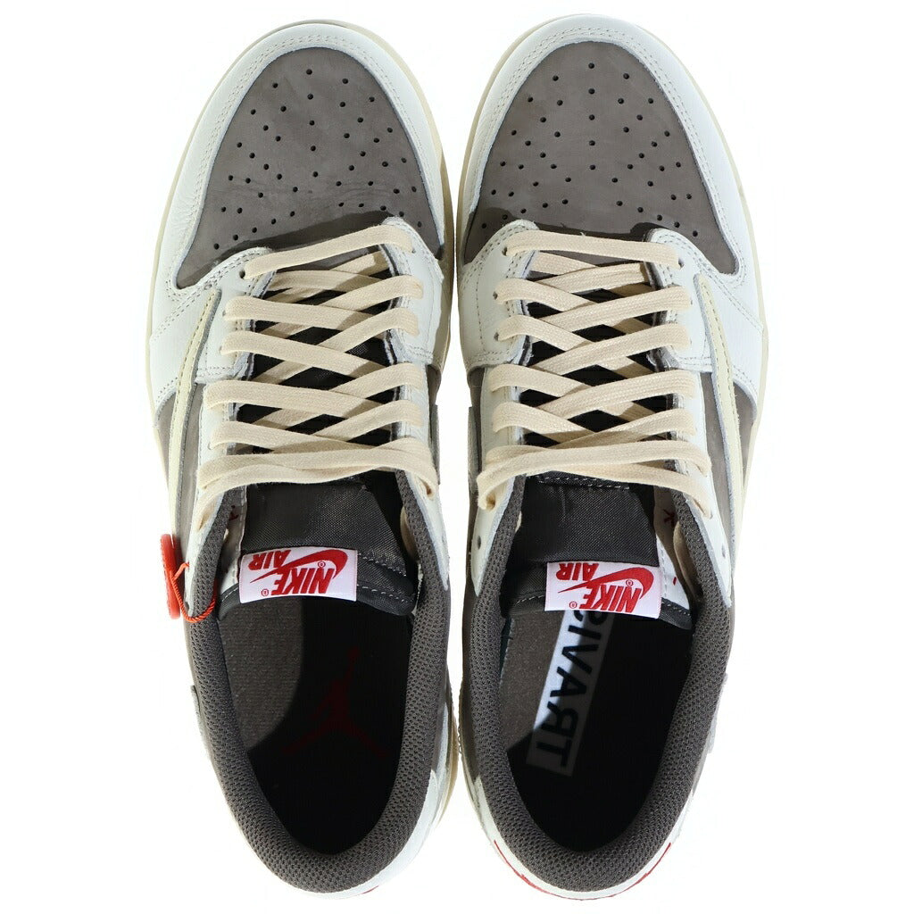NIKE(ナイキ) ×TRAVIS SCOTT AIR JORDAN 1 LOW OG SP トラヴィススコット エアジョーダン1 リバースモカ ローカットスニーカー ベージュ US10.5/28.5cm DM7866-162