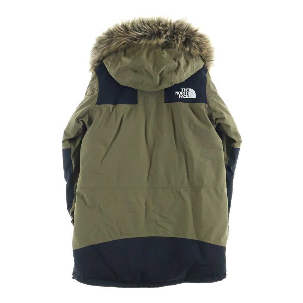 THE NORTH FACE(ザノースフェイス) GORE-TEX MOUNTAIN DOWN COAT ゴアテックス ジップアップ フーデッドマウンテンダウンコート ブラック/カーキ NDW91835