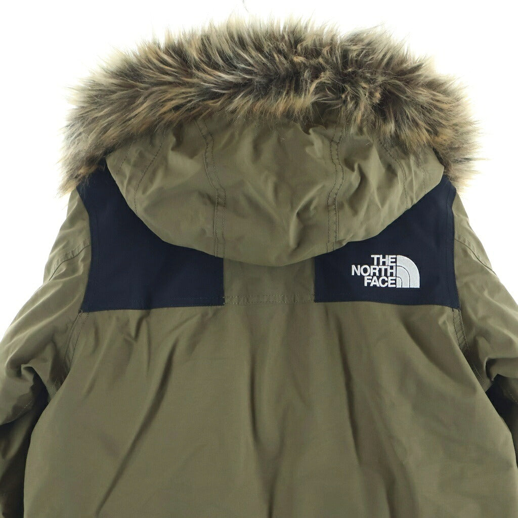 THE NORTH FACE(ザノースフェイス) GORE-TEX MOUNTAIN DOWN COAT ゴアテックス ジップアップ フーデッドマウンテンダウンコート ブラック/カーキ NDW91835