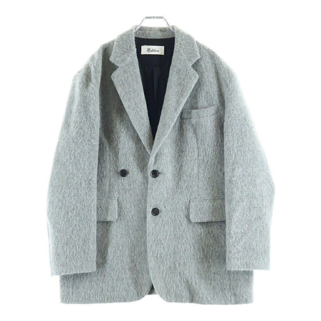 EDITION(エディション) 25AW アルパカシャギー オーバーサイズドジャケット レディース グレー 34-07-54-07006