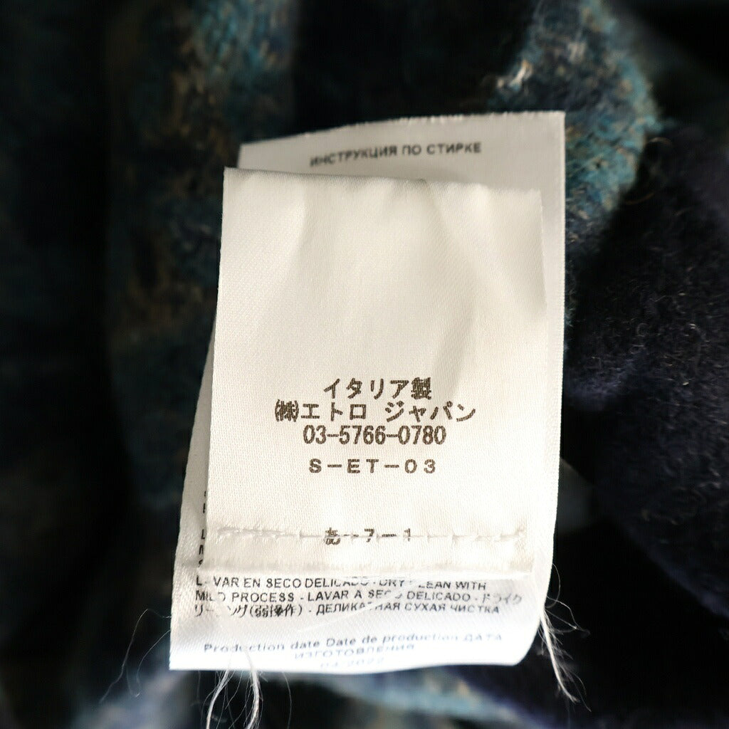 ETRO(エトロ) リバーシブル チェスターコート ネイビー/ブルー 222-1C342-0102