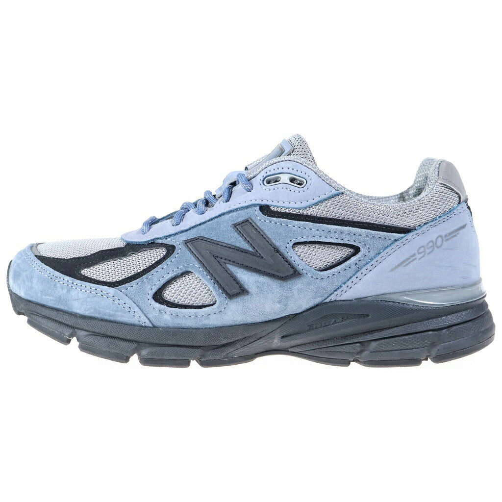 New Balance(ニューバランス) U990BB4 スエード ローカットスニーカー ブルー/グレー US8/26cm