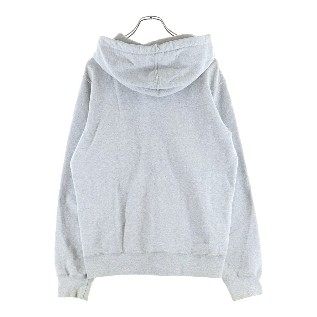 SUPREME(シュプリーム) 19SS Small Box Zip Up Sweatshirt ラバースモールボックスロゴ ジップアップスウェットパーカー グレー
