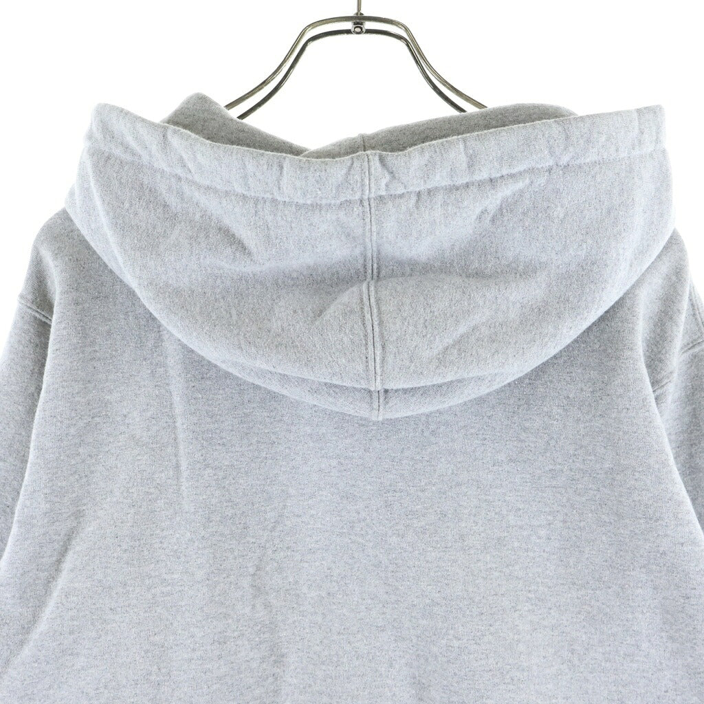 SUPREME(シュプリーム) 19SS Small Box Zip Up Sweatshirt ラバースモールボックスロゴ ジップアップスウェットパーカー グレー