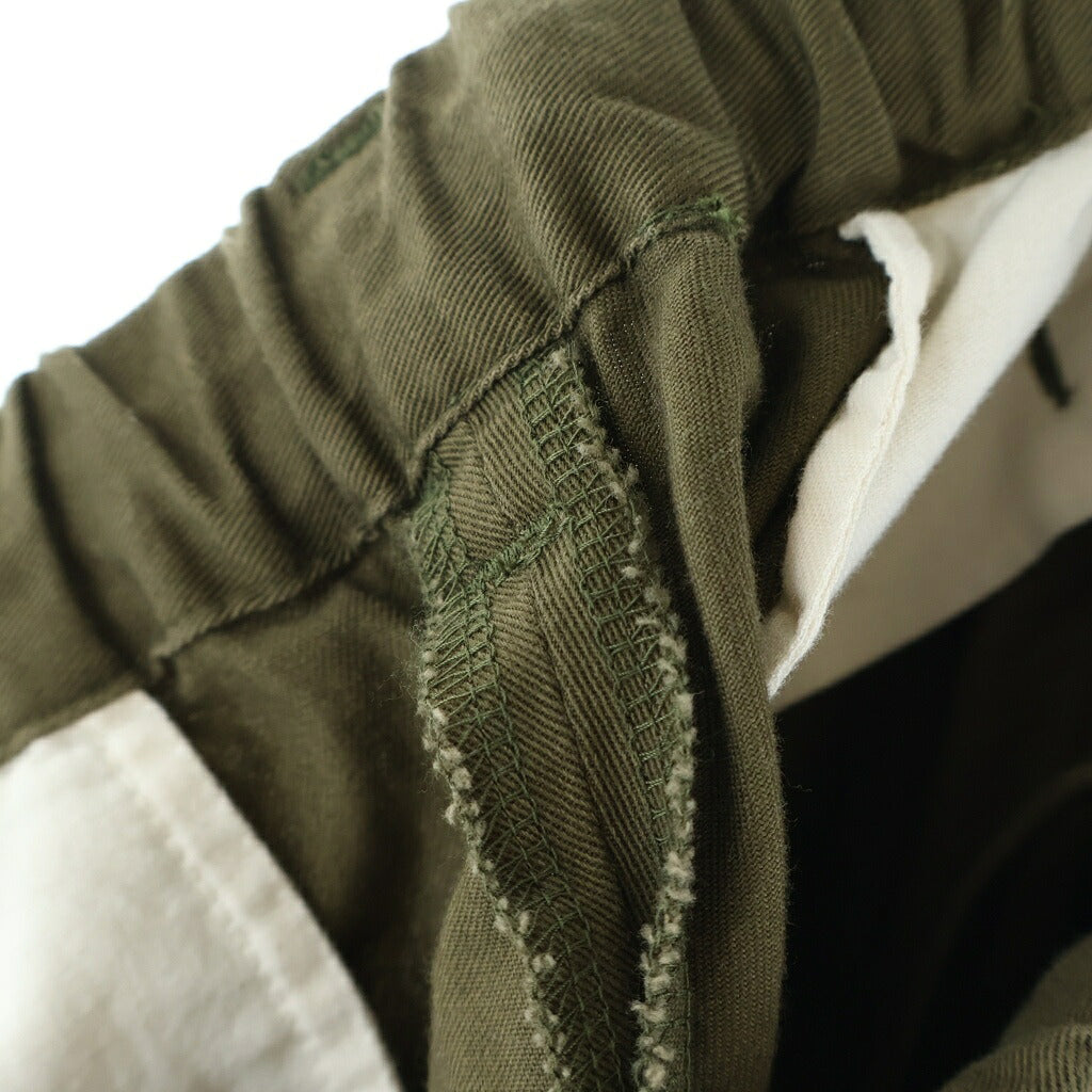 UNDERCOVER(アンダーカバー) 26SS フロントグラフィックプリント コットンイージーパンツ カーキ UP1F9501-1