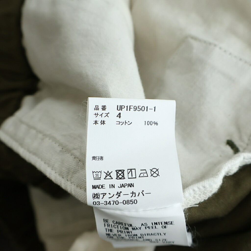 UNDERCOVER(アンダーカバー) 26SS フロントグラフィックプリント コットンイージーパンツ カーキ UP1F9501-1