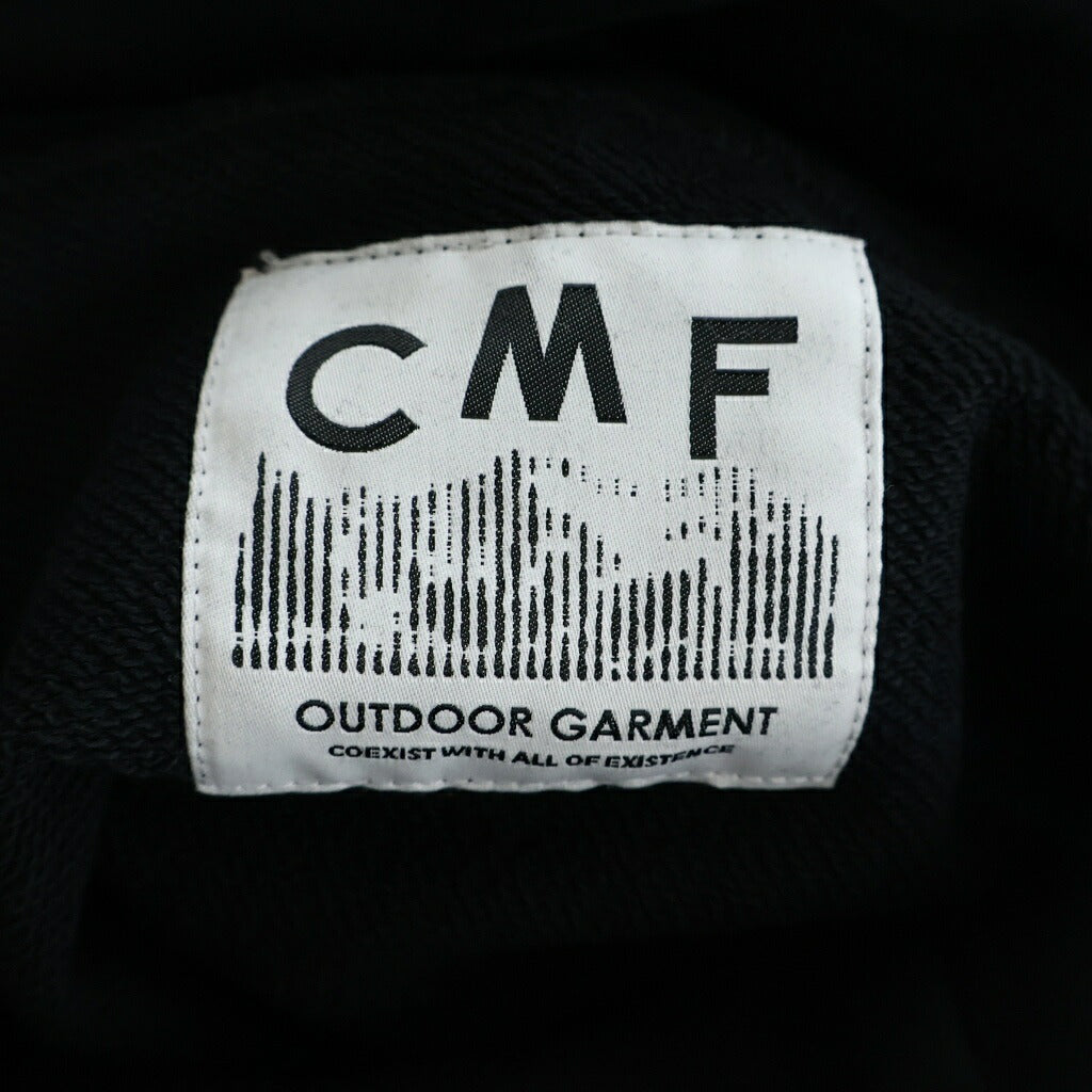 COMFY OUTDOOR GARMENT(コンフィ) 異素材ドッキング加工 サイドジップ モックネックプルオーバー ブラック CMF2002-CS09C