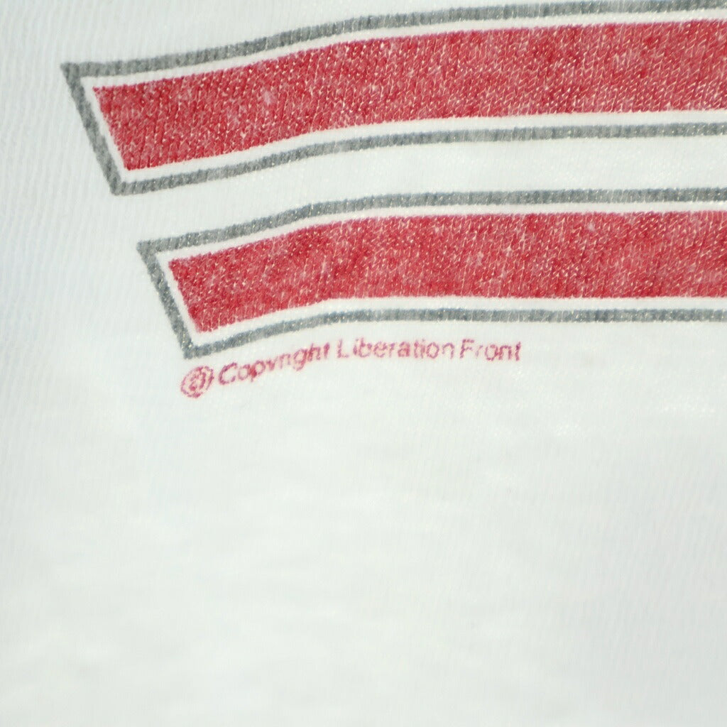 READY MADE(レディメイド) 24SS T-SHIRT RINGER 両面プリント リンガーTシャツ 半袖クルーネックカットソー ホワイト RE-CO-WH-00-00-276