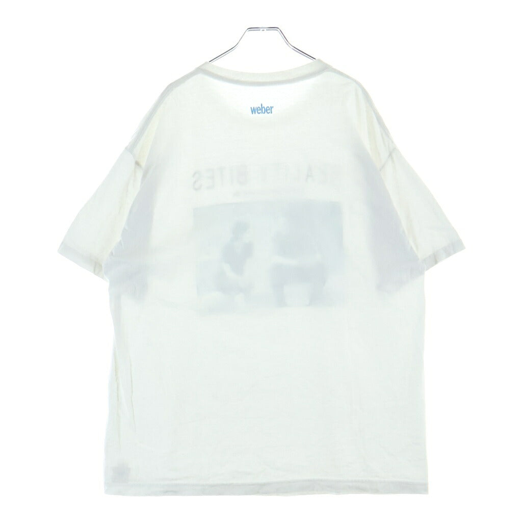 WEBER(ウェーバー) ×REALITY BITES T-SHIRT SCENE1 リアリティ・バイツ フロントプリントTシャツ 半袖クルーネックカットソー ホワイト