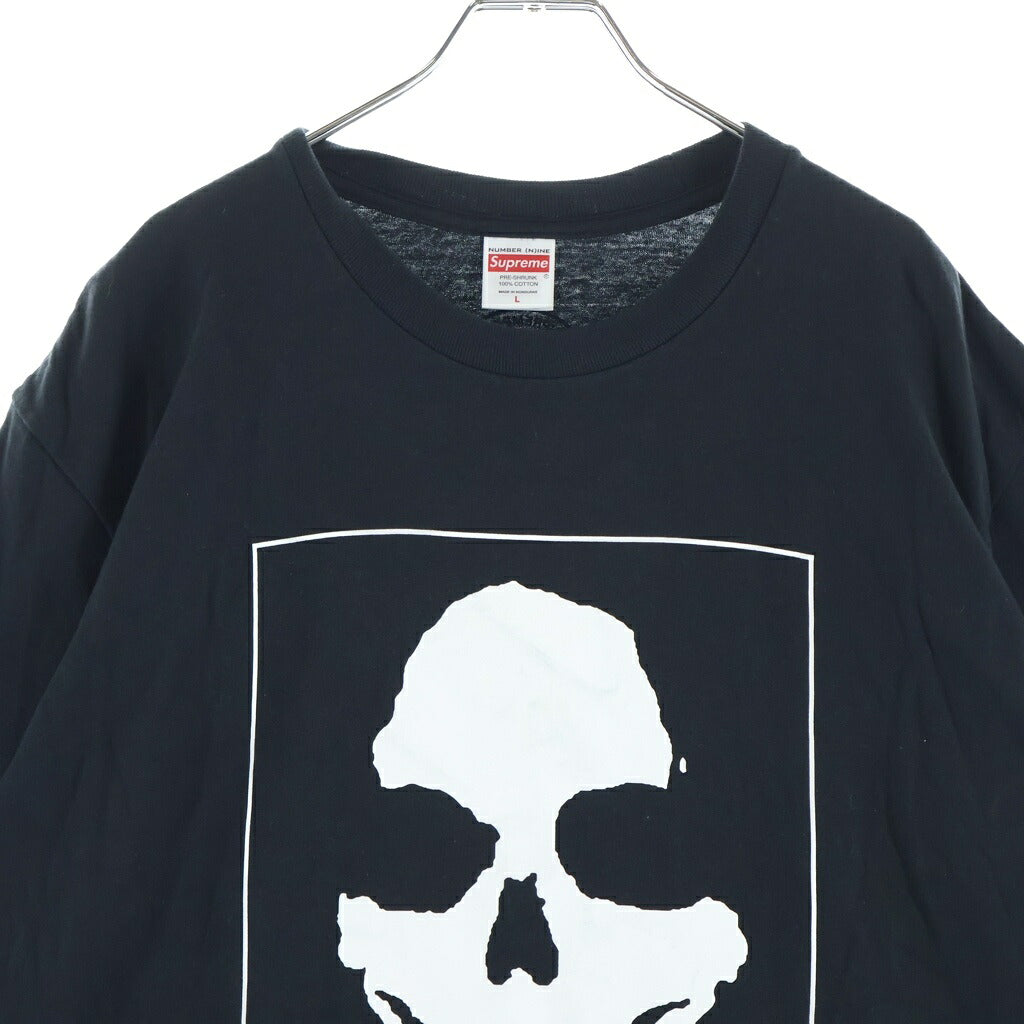 SUPREME(シュプリーム) 25AW ×NUMBER NINE Manson Tee ナンバーナイン マンソン プリントTシャツ 半袖クルーネックカットソー ブラック
