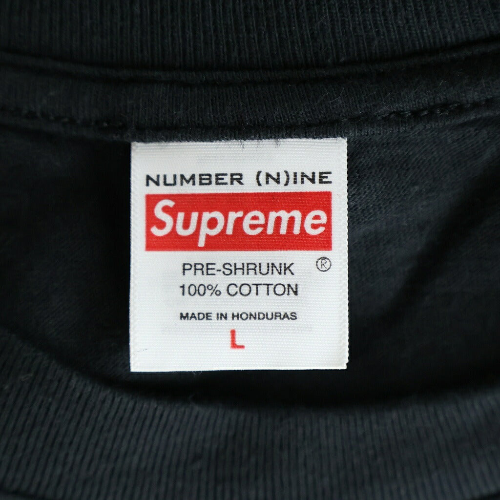 SUPREME(シュプリーム) 25AW ×NUMBER NINE Manson Tee ナンバーナイン マンソン プリントTシャツ 半袖クルーネックカットソー ブラック