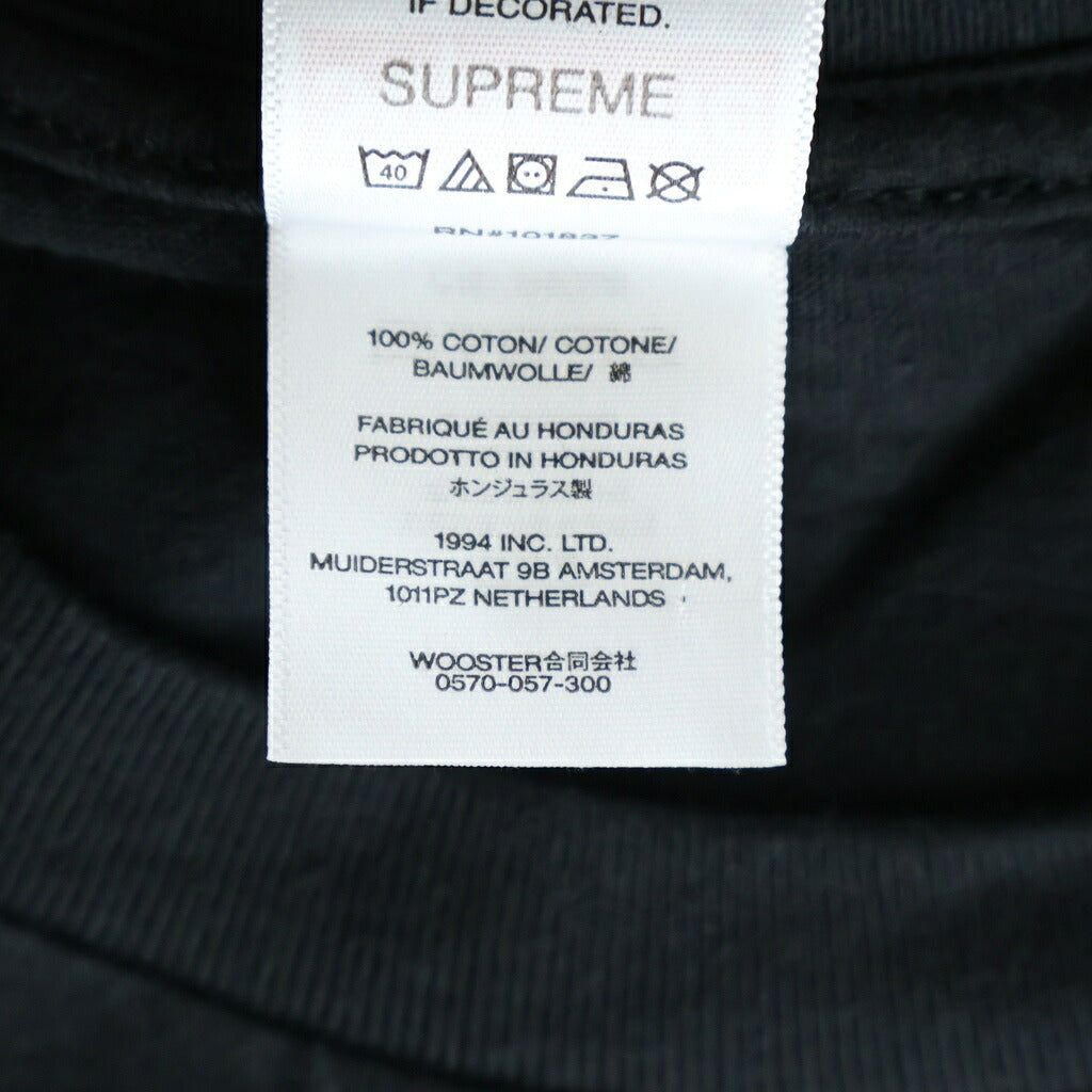 SUPREME(シュプリーム) 25AW ×NUMBER NINE Manson Tee ナンバーナイン マンソン プリントTシャツ 半袖クルーネックカットソー ブラック