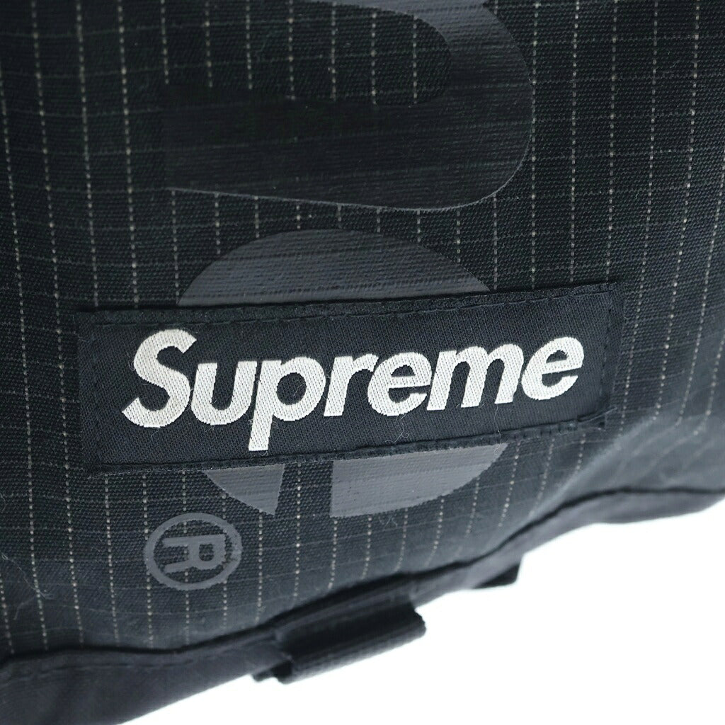 SUPREME(シュプリーム) 24SS Backpack リップストップ コーデュラ ロゴプリント バックパック リュックサック ブラック