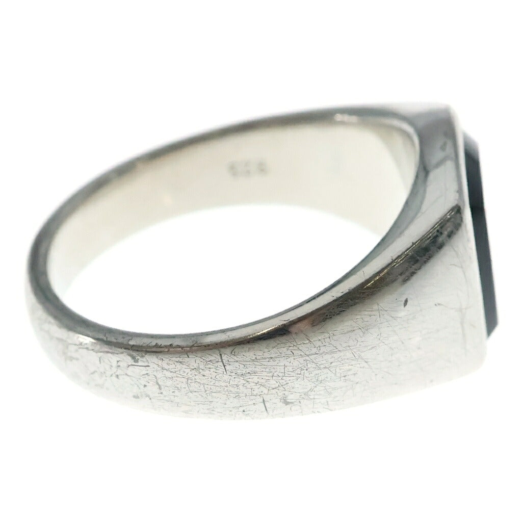 TOMWOOD(トムウッド) KAY RING POLISHED ONYX ケイ リング ポリッシュ オニキス シグネットリング 指輪 シルバー/ブラック 101276