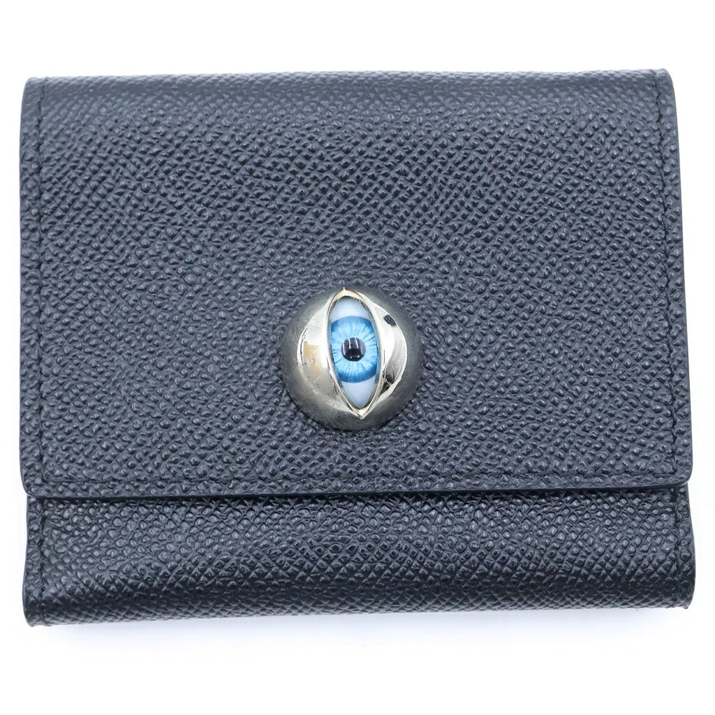 UNDERCOVER(アンダーカバー) 25SS THIRD EYE CARD POUCH 第三の目 カウハイド レザーカードポーチ ブラック UC1E4P01